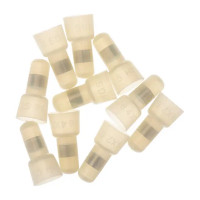 Заглушка КИЗ-6 4.8 мм цвет белый 10 шт.