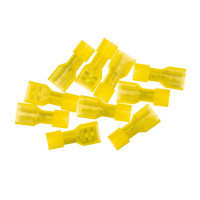 Разъем плоский мама Duwi РПИ-М(н) 6-6.3 мм 6 мм² цвет желтый 10 шт.