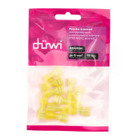 Разъем плоский мама Duwi РПИ-М(н) 6-6.3 мм 6 мм² цвет желтый 10 шт.