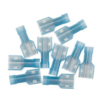 Разъем плоский мама Duwi РПИ-М(н) 2.5-6.3 мм 2.5 мм² цвет синий 10 шт.