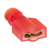 Разъем плоский мама Duwi РПИ-М(н) 1.5-6.3 мм 1.5 мм² цвет красный 10 шт.