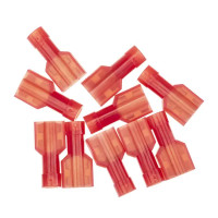 Разъем плоский мама Duwi РПИ-М(н) 1.5-6.3 мм 1.5 мм² цвет красный 10 шт.