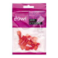 Разъем плоский мама Duwi РПИ-М(н) 1.5-6.3 мм 1.5 мм² цвет красный 10 шт.