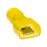 Разъем плоский папа Duwi РПИ-П(н) 6-6.3 мм 6 мм² цвет желтый 10 шт.