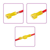 Разъем плоский папа Duwi РПИ-П(н) 6-6.3 мм 6 мм² цвет желтый 10 шт.