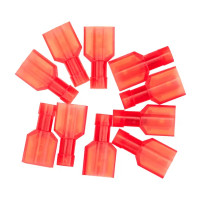 Разъем плоский папа Duwi РПИ-П(н) 1.5-6.3 мм 1.5 мм² цвет красный 10 шт.