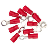 Наконечник кольцевой изолированный НКИ 1.5-4 мм цвет красный 10 шт.