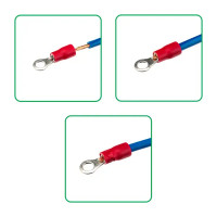 Наконечник кольцевой изолированный НКИ 1.5-4 мм цвет красный 10 шт.