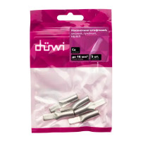 Наконечник штифтовой Duwi НШМЛ 16-7х14 мм цвет серый 5 шт.