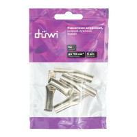 Наконечник штифтовой Duwi НШМЛ 10-7х13 мм цвет серый 5 шт.