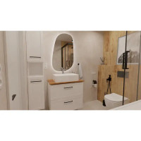 Зеркало для ванной Omega Glass Марсель SD44 с подсветкой 60x100 см ассиметричное