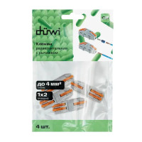 Клемма разветвительная Duwi 26664 3-проводная 4 мм 4 шт.