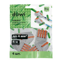Клемма разветвительная Duwi 26666 5-проводная 4 мм 4 шт.