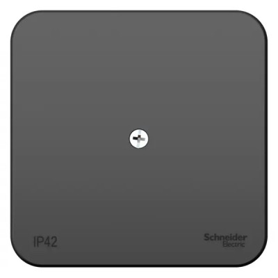 Распределительная коробка открытая Schneider Electric 75x30x75 мм 1 ввод IP42 цвет антрацит