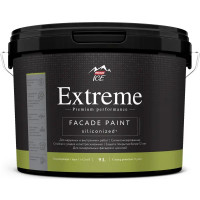 Краска фасадная Parade Extreme матовая цвет белый база А 9 л