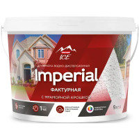 Краска фасадная Parade Imperial фактурная с мраморной крошкой матовая цвет белый база А 9 л