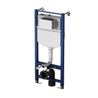 Комплект инсталляция с унитазом AM.PM Struktura Pulse Flash Clean с клавишей, безободковый, с микролифтом, цвет серый