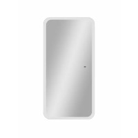 Шкаф зеркальный подвесной Flash с LED-подсветкой 40x80 см цвет белый