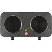 Электрическая плитка HomeStar HS-1104 43.5 см 2 конфорки цвет серый