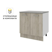 Кухонный шкаф напольный Дейма темная 80x85x60 см ЛДСП цвет коричневый