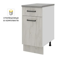 Кухонный шкаф напольный с ящиком Дейма светлая 40x85x60 см ЛДСП цвет светлый