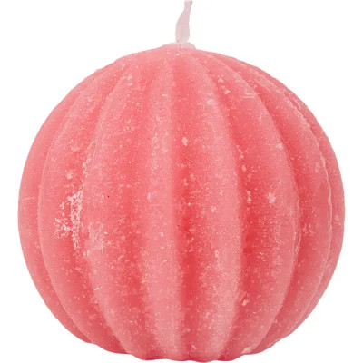 Свеча шар фигурный ø90 мм цвет розовый