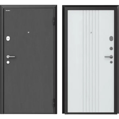 Дверь входная металлическая Премиум New 98x205 см правая белый