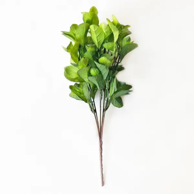 Искусственное растение Фикус 36x22 см пластик цвет зеленый