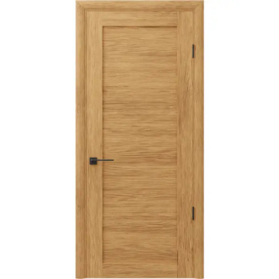 Дверь межкомнатная Наполи глухая шпон цвет дуб натуральный 80x200 см