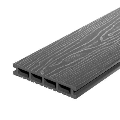 Террасная доска ДПК Decking Smart цвет Серый 4000x150x24 мм 0.6 м²