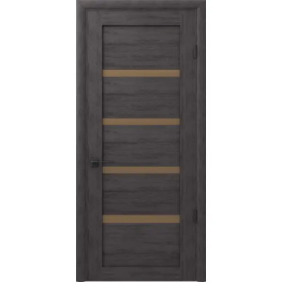 Дверь межкомнатная Наполи остекленная шпон натуральный цвет венге 90x200 см