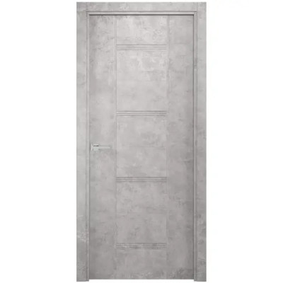 Дверь межкомнатная глухая без замка и петель в комплекте Виктория 70x200 финиш-бумага цвет бетон