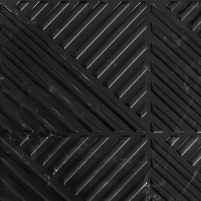 Стеновая панель ПВХ Мрамор Антико черный 1000x600x4 мм 0.6 м²