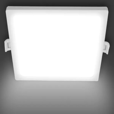 Светильник точечный светодиодный встраиваемый Apeyron 06-28 под отверстие 85 мм, 9.6 м², нейтральный белый свет, цвет белый