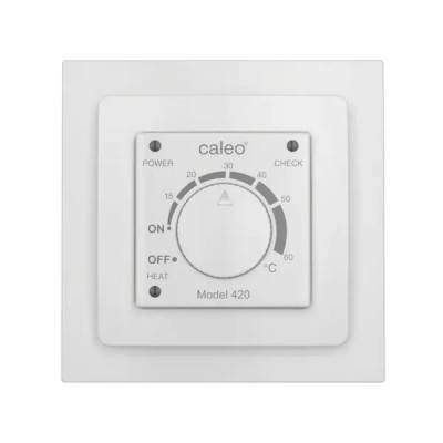 Терморегулятор для теплого пола Caleo 420 цвет белый