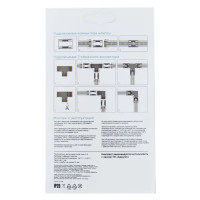 Коннекторы Apeyron 09-96 для светодиодной ленты 24 В IP20 Т-образный 3 клипсы