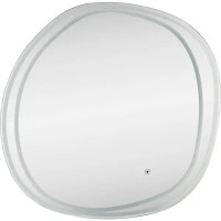 Зеркало для ванной Omega Glass Порто SD40 с подсветкой 73x73 см ассиметричное