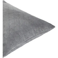 Подушка Velvet 50x50 см цвет серый Granit 3