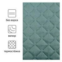 Покрывало Velvet 200x220 см полиэстер цвет зеленый