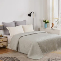 Покрывало Velvet 200x220 см полиэстер цвет бежевый