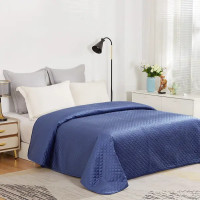 Покрывало Velvet 200x220 см полиэстер цвет синий