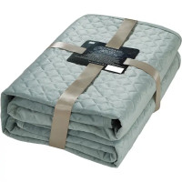 Покрывало Velvet 200x220 см полиэстер цвет серо-зеленый