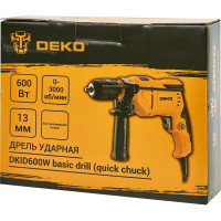 Дрель сетевая ударная Deko DKID600W 063-4162, 600 Вт