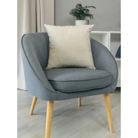 Подушка Infinity Лист 45x45 см цвет кремовый
