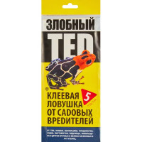 Ловушка клеевая для защиты от садовых вредителей Злобный ТЭД 5 пластин