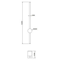 Настенный светильник светодиодный Freya «Макото» цвет черный
