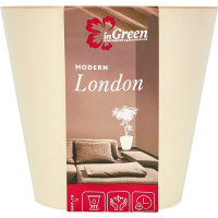 Горшок цветочный Ingreen London ø12.6 h11.3 см v1 л пластик сливочный