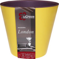 Горшок цветочный Ingreen London ø12.6 h11.3 см v1 л пластик спелая груша