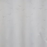 Штора для ванной Raindrops Жаккард 180x200 см полиэстер цвет белый