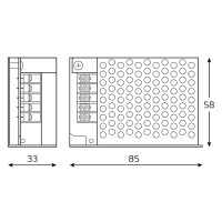Блок питания для светодиодной ленты Gauss 12 В 25 Вт IP20